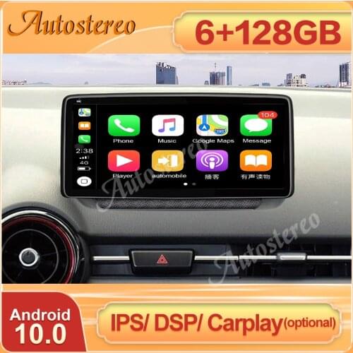 For Mazda CX-3 CX 3 2018+ Android 10.0 Carplay 6+128G Car Stereo Player GPS Navigation Multimedia Radio Head Unit Tape Recorder