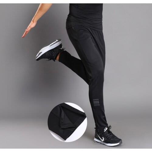 Men Trousers Summer Breathable Long Pants Running Basketball Sweatpants Elastic Tights Gym Fitness Workout Male Joggers Trousers