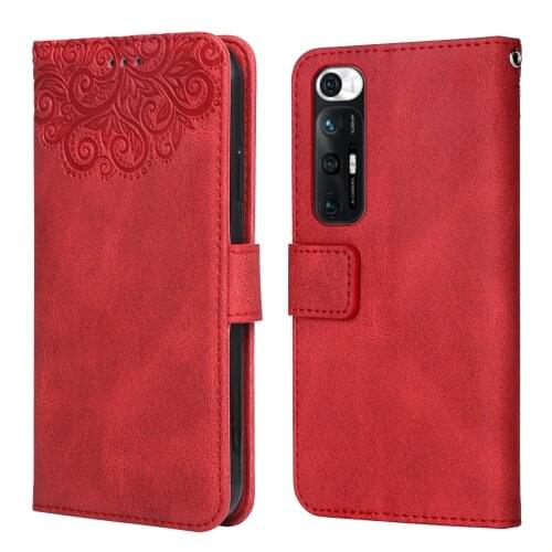 For on Xiaomi Mi 10S Flower Embossing Case Coque for Mi 10S Wallet Flip Leather Case for Xiaomi Mi10 S 10S Phone Bag