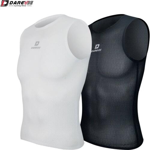 DAREVIE Cycling Vest Seamless High Quality Breathable Cycling Vest Summer Bike Vest Quick Dry Cycling Base Layer Soft Vest Men