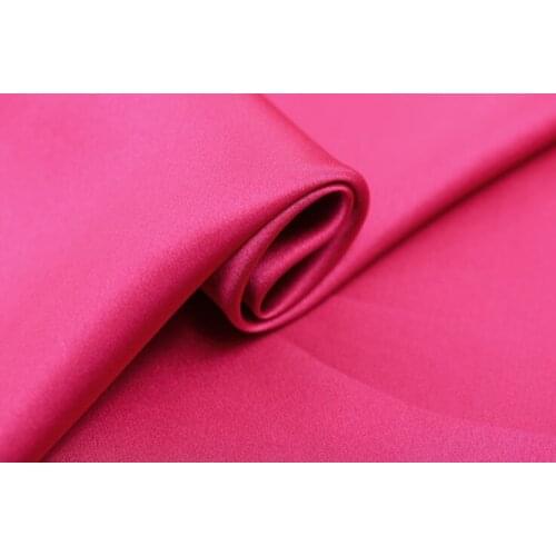 Howmay 100% pure silk charmeuse satin fabric 30m/m 114cm roseo 37# especially heavy weight for dress or cheongsam