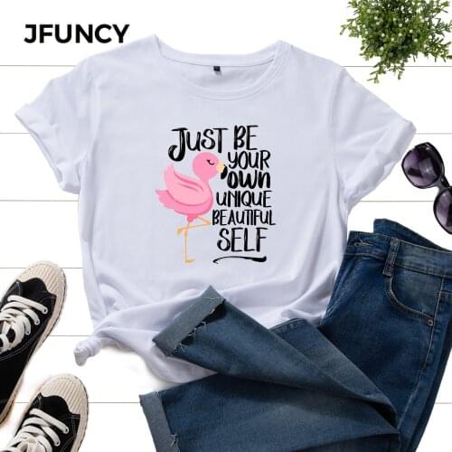 JFUNCY Oversized T-shirts Women Summer Cotton Tops Female Harajuku Graphic Tee Shirts Plus Size Woman Clothes Camisetas Mujer