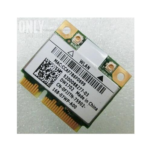 DW1702 atheros AR5B195 Wireless-N WIFI Bluetooth BT 3.0 mini pci-e Card for DELL Laptop Network Wlan Adapter