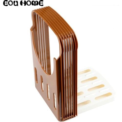 Brown ABS Material Baking Pastry Tools Practical Bread Cutter Loaf Toast Slicer Cutting Slicing Guide Kitchen Baking Accessories