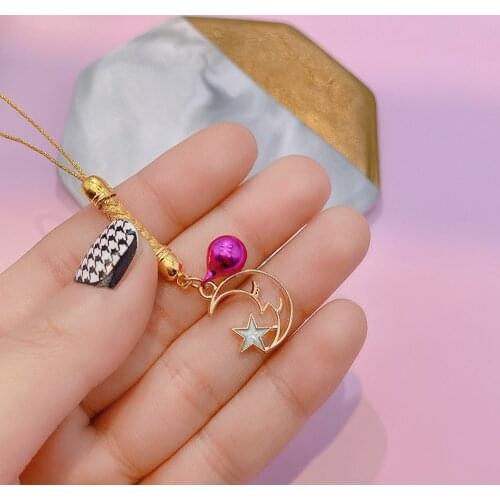 Cute Rabbit Smart Phone Strap Lanyards for iPhone/Samsung Strap Decoration Christmas Moon Mobile Phone Strap Rope Phone Charms