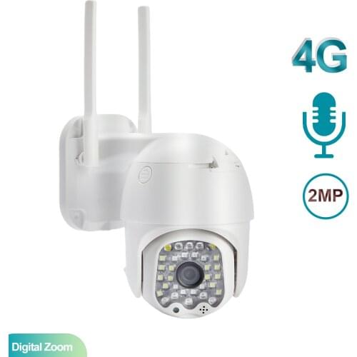 Mini surveillance camera 4G Version Night Vision CCTV with PTZ 1080P