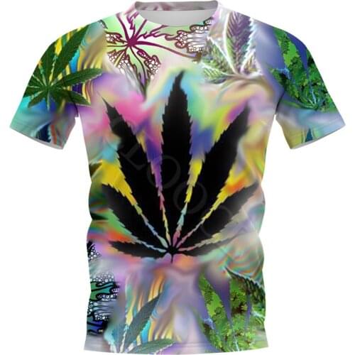 CLOOCL Fashion 3D T-shirts 29 Colors Plant Leaf Printed Men Tops Casual Short Sleeve Tops Creativity Harajuku DIY Tees S-7XL