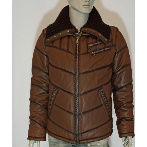 Mens Winter Autumn Black Brown Genuine Leather Jacket Real Sheepskin Comfortable Casual New Fashion Natural Business Outerwear