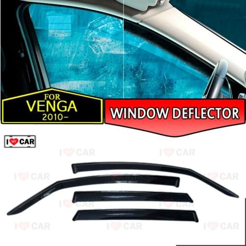 Window deflector for Kia Venga 2010- car window deflector wind guard vent sun rain visor cover car styling decor