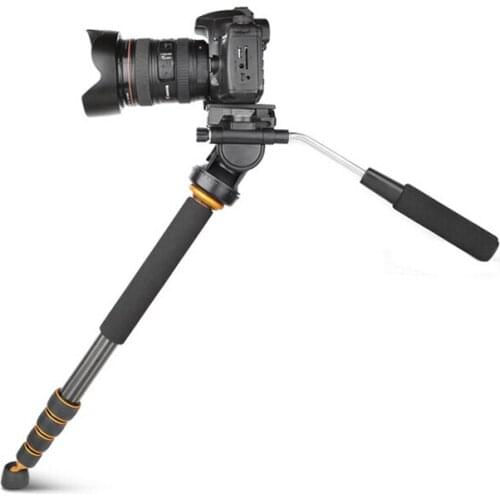 QZSD-Q188C Carbon fiber Camera monopod,portable professional DSLR monopod For Canon Eos Nikon DSLR, Max height is 1680mm