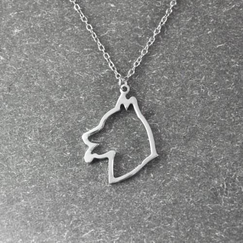 Siberian Husky necklace, Siberian Husky pendant, animal necklace ,alloy dog necklace , pet gift, dog pendant , pet necklace