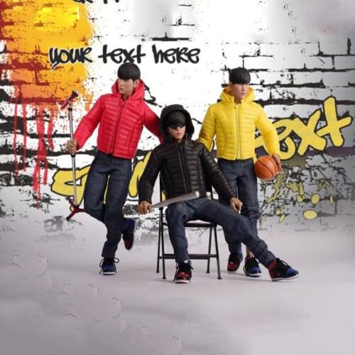 FG040 1/6 Scale Soldier trend three-color down jacket suit Model For 12'' Action Figure Body DIY Accessories