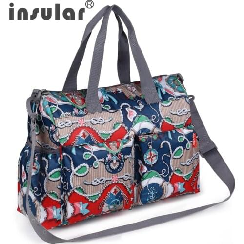 Insular 5 PCS/set Diaper Bag large capacity Baby Nappy Bag for Baby Stroller mummy Travel messenger bags handbags baby care bags