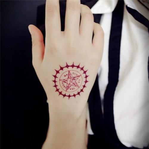Black Butler tattoo stickers Transfer tattoos cosplay accessories Free Shipping