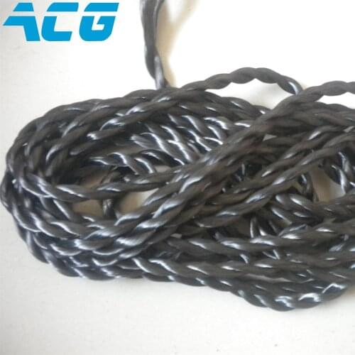 Carbon fiber rope electrical conductivity high temperature resistant rope wire 1mm-10mm diameter
