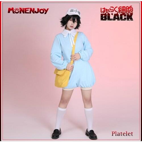 Monenjoy Cells at Work! Code Black Platelet Cosplay Costumes Jumpsuit Cos Sets