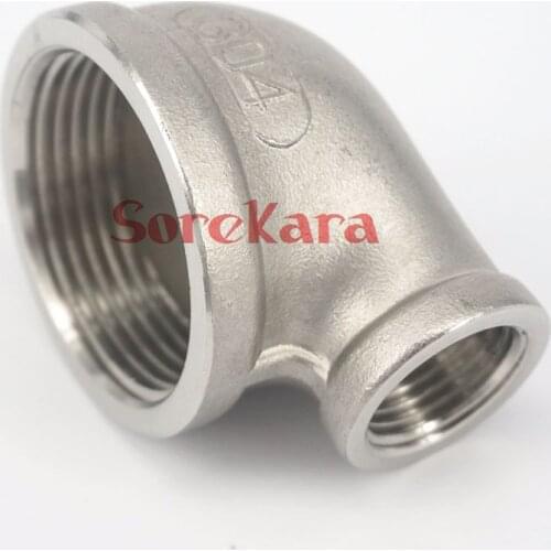 2" BS To 1/2" BSP Female 304 Stainless Steel Reducing Elbow Connector Pipe Fitting water oil air