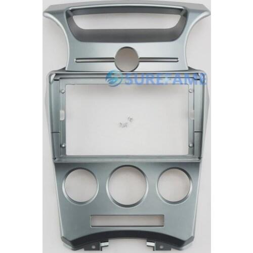 9 inch Car Fascia Radio Panel for KIA Carens 2006-2012; Rondo 2007-2012 (Manual A/C) Dash Kit Install Facia Console Bezel Plate