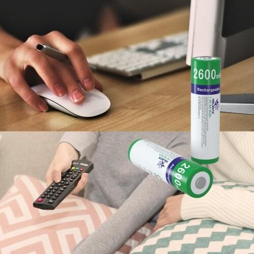 12PCS NIZN AA 1.6V 2600mWh Rechargeable Battery 2A Ni-Zn rechargeable batteries for toys MP3 camera Clock free shipping