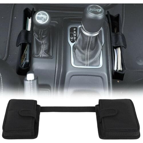 For Jeep Wrangler JL 2018 2019 2020 Car Accessories Center Console Gear Shift Storage Bag Organizer Cell Phone Holder Support