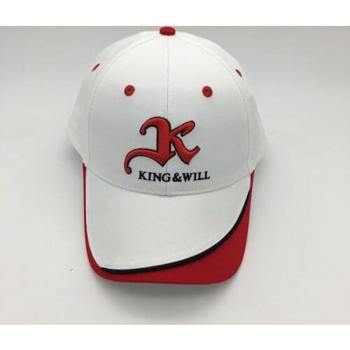 Custom baseball cap 100% cotton 3D logo text photo embroidery casual contrast color hats white caps Snapback adjust male female