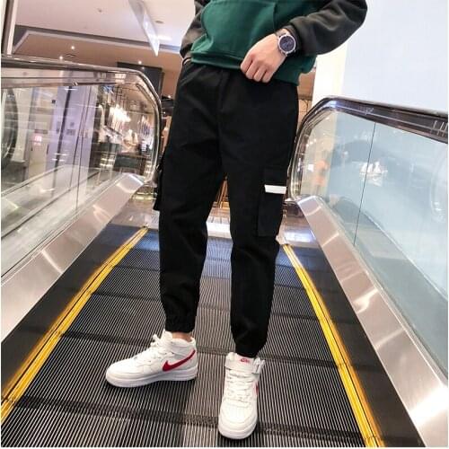 Men Black Joggers Pants Summer Mens Big Pockets Ankel Cargo Pants Male Spring Streetwear Overalls Sweatpants Joggers 5xl