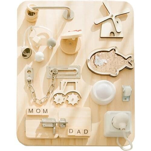 Study Board Montessori Unlock Toy Essential Educational Sensory Board For Toddlers Busyboard Development Educational Toys