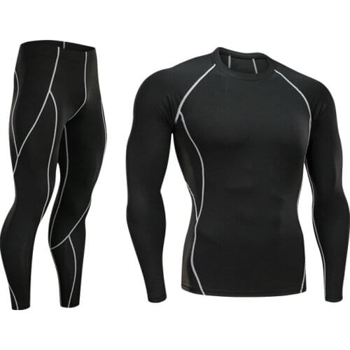 Motorcycle Men Thermo Underwears Suits Set Motorcycle Skiing Winter Warm Base Layers Tight Long Tops & Pants Thermal Underwear