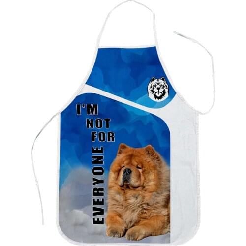 CLOOCL Chow Chow Dogs Kitchen Apron Pets Print Baking Aprons Polyester Lacing Aprons For Men Women Home Cleaning Tools