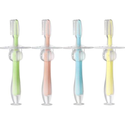Soft Silicone Baby Training Toothbrush Children Dental Oral Care Tooth Brush Tool Kids Teething Teether