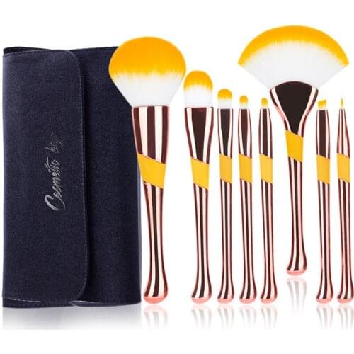 New 8 makeup brush tool set makeup powder eye shadow foundation liquid blush mixed beauty makeup brush brochas