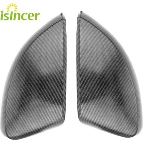 For Audi A3 S3 8V RS3 Side Wing Mirror Covers Caps (Carbon fiber and gloss black) 2017 Replace 2015 2016 2018 2013 2014 2019