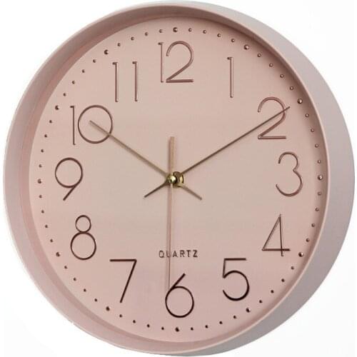 Nordic Rose Gold Wall Clock Living Room Decorative Modern Design Bedroom Kitchen Clock Wall Creative Silent Simple Relogio ZB5WC