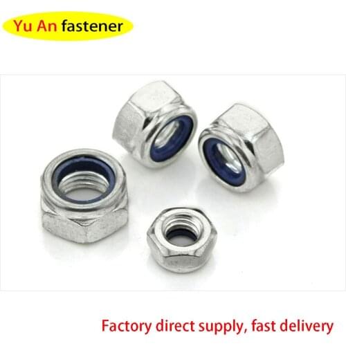 DIN985, Black and White, Black and White, Black and White, Nylon, Anti-loose, Self-locking, Anti-slip Nut, Cap, M2-M16 20PCS