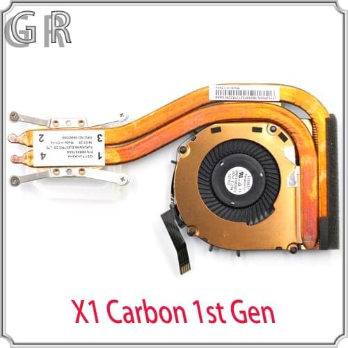 NEW/Orig Lenovo Thinkpad X1 Carbon 1st Gen 1 MT 34XX Heatsink CPU Cooler Cooling Fan 04W3589