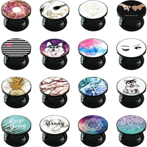 Stretch Stand Round Phone Lazy Expanding Phone Holder Multi-Function Grip