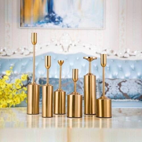 Candlestick Candle Holders Home Decoration Wedding Centerpiece Nordic Table Center Modern Art Metal Fashion Stand Exquisite Gift