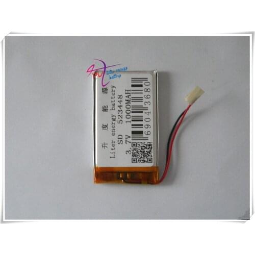 Supply polymer lithium battery 523448 1000mah