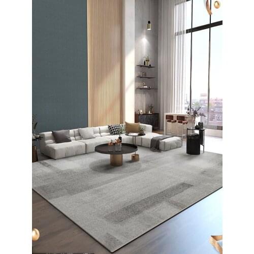 Modern Simple Living Room Carpet Llight Luxury Bedroom Blanket Large Gray Nordic Style Sofa Coffee Table Blanket Decorative Mat