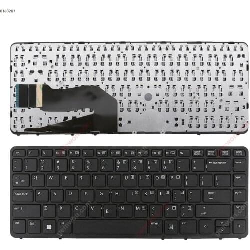 US New Replacement Keyboard for HP EliteBook 840 G1 850 G1 840 G2 850 G2 Laptop Black NO Backlit NO Pointer