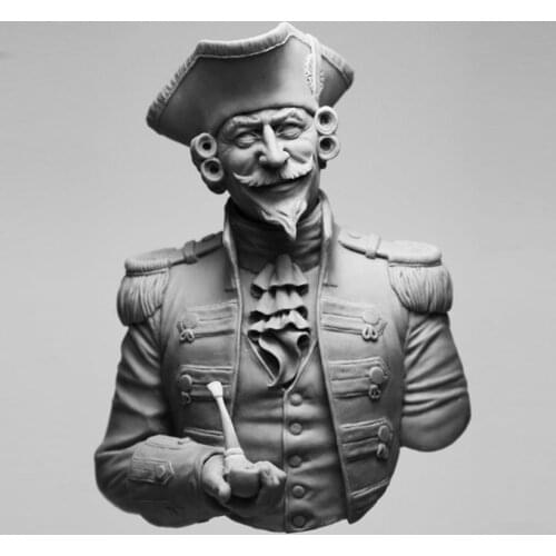 Unassambled 1/10 ancient man warrior bust Resin figure miniature model kits Unpainted