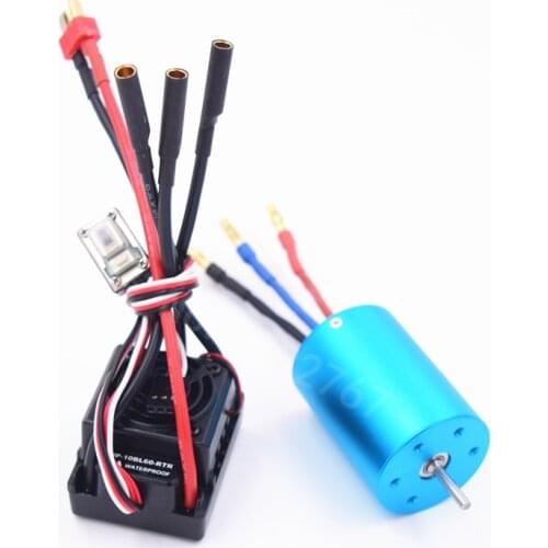 WaterProof 60A ESC WP-10BL60-RTR 3650 BRUSHLESS 540Motor 3300KV For 1/10 Scale Model RC Car Remote Control Car HSP HPI 2-3S Lipo