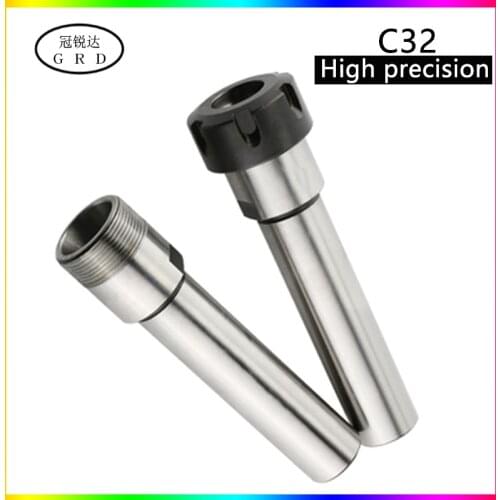 High precision 0.005mm ER extension rod C32 straight shank extension rod ER25 ER32 and ER collet co-use, for lathe/tool holder