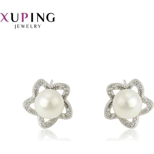 Xuping Fashion Elegant Earrings Charm Style Studs for Women Girls Party Temperament Jewelry Christmas Gifts 95618