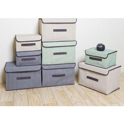 Non-woven Fabric Storage Box Large Capacity Foldable Storage Box For Socks Toys Snacks Sundries Finishing Case Clothes Organizer