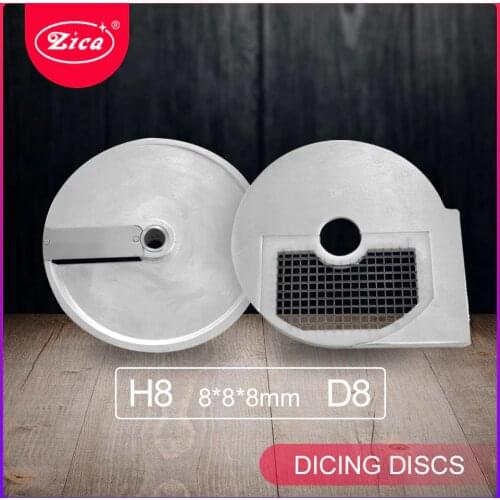 ZICA ZLC-300 Commercial Fruit Vegetable Slicer Cutter KNIVES Vegetable Cutter blade Vegetable machine part Dicing Discs D8+H8