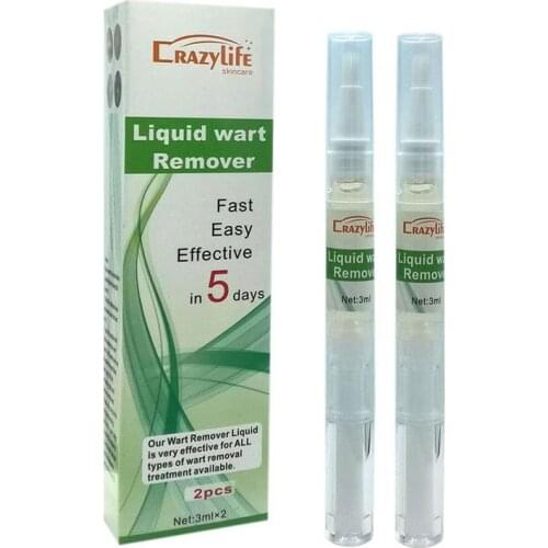 2Pcs/Box Skin Tag Remover Pen Skin Repair Pen Medical Kill Remover Foot Corn Skin Tag Mole & Genital Liquid Wart Remover