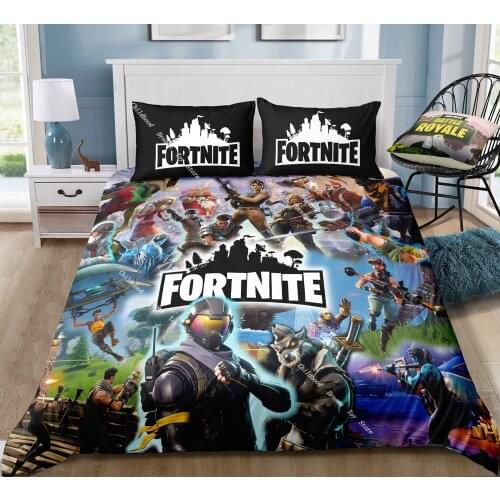 Fortnite 3pcs Bedding Duvet Cover Bedroom Decor Comforter Sheet Quilt Duvet Cover Pillow Case housse de couette fortnite couette