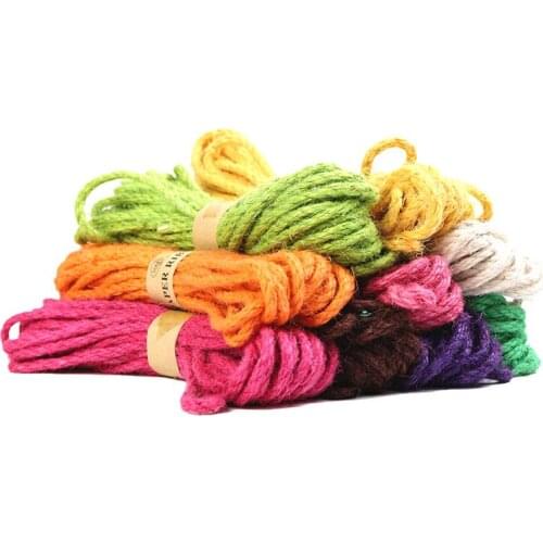 5m/Roll Handcraft Hessian Hemp Rope Knit Twine Paper Originality DIY Wedding Party Festival Decoration Cord String Gift Wrapp