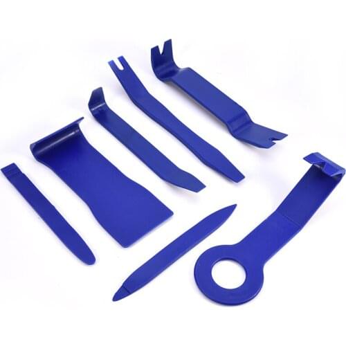 7Pcs Portable Auto Car Radio Panel Door Clip Panel Trim Dash Audio Removal Installer Pry Kit Repair Tool Pry Tool Hand Tools